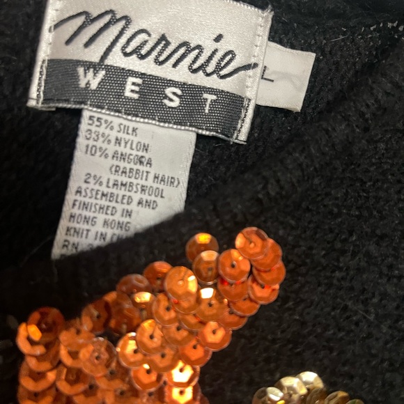 Vintage Marnie West sequin sweater - Picture 2 of 2